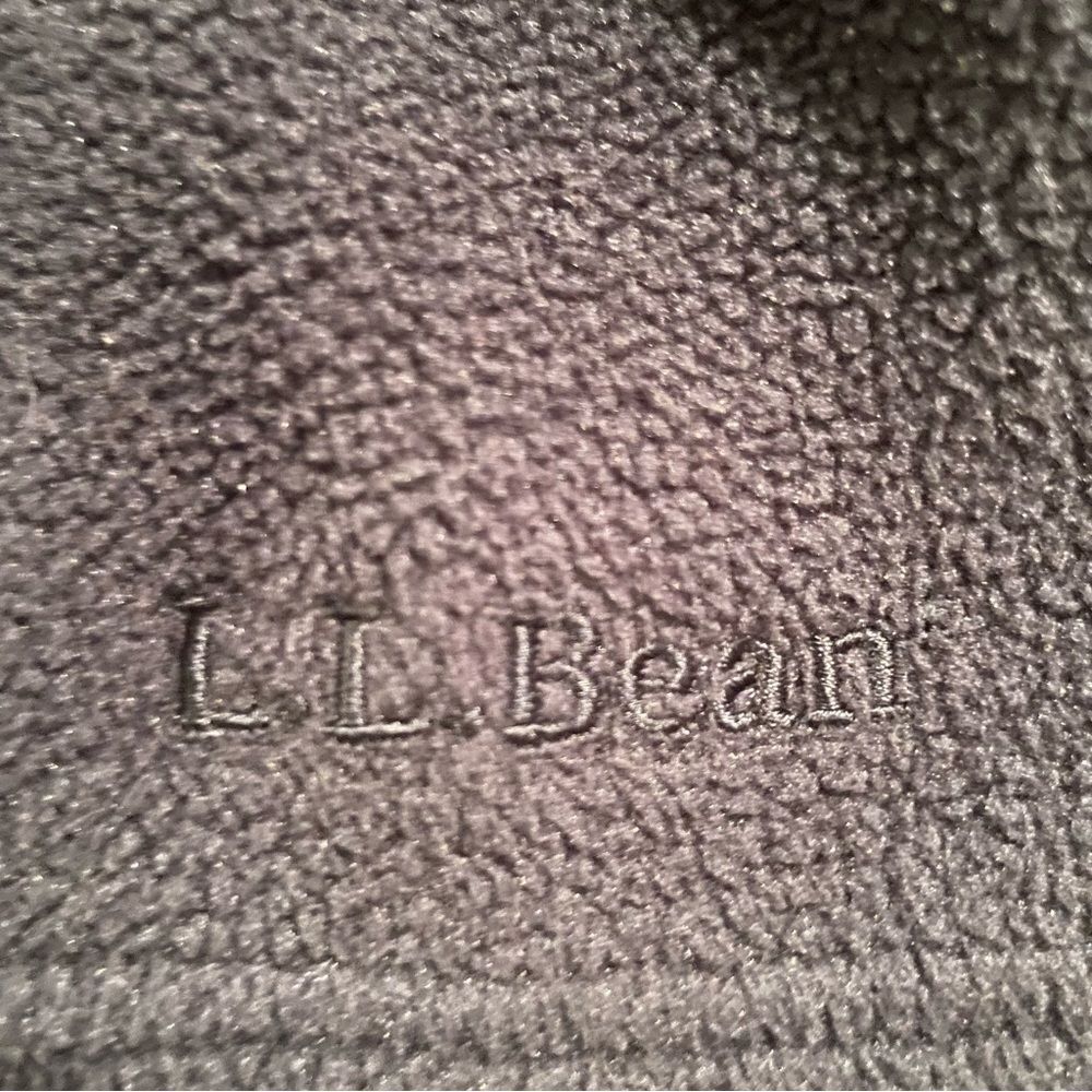 Vintage LL Bean Snap Pullover Fleece Blue Sweater Sweatshirt Women Size Medium - Picture 9 of 10